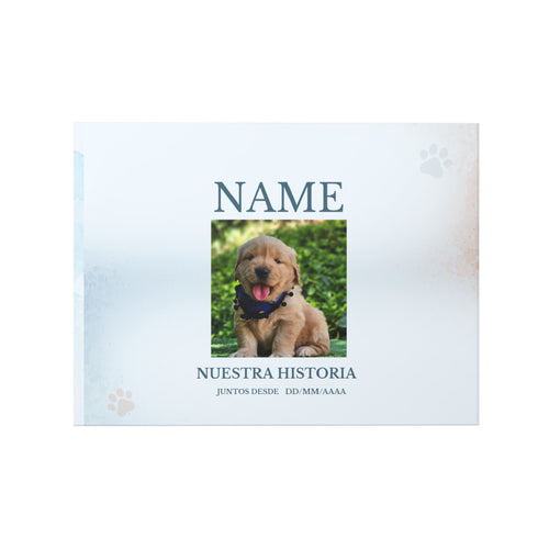 Personalized Pet Photo Book – "Nuestra Historia" Hardcover Keepsake