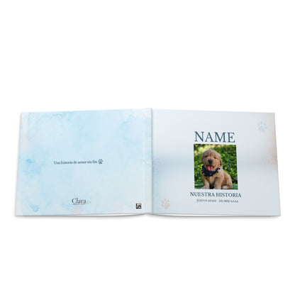 Personalized Pet Photo Book – "Nuestra Historia" Hardcover Keepsake