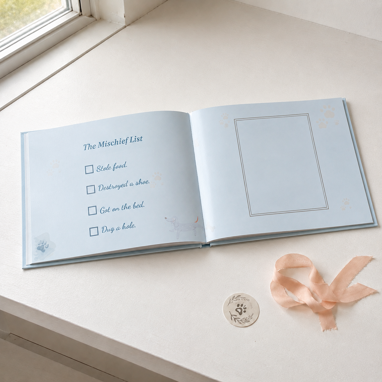 Personalized Dog Memory Book