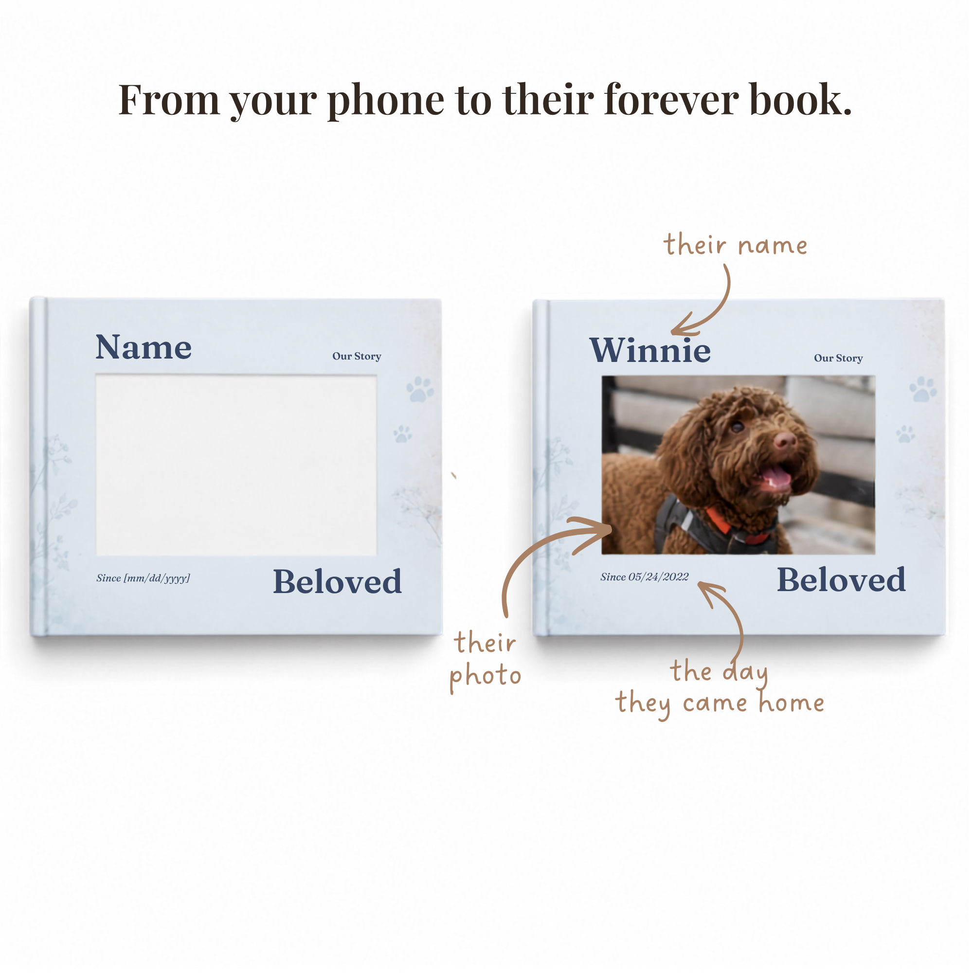 Personalized Dog Memory Book