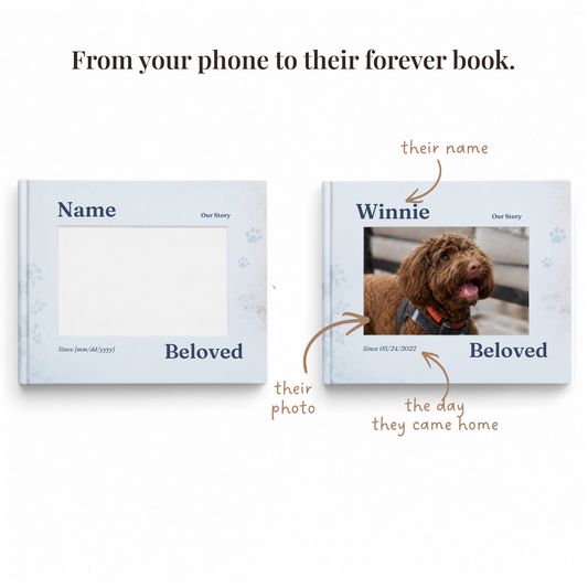 Libro de recuerdos de perro